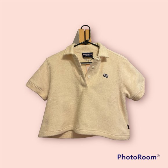 NWT Rowing Blazers Cropped Terry Cloth Polo - Picture 5 of 5